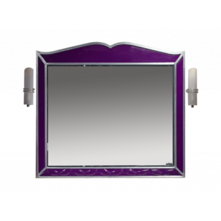 Анжелика-100 зеркало сиреневое сусальное серебро с